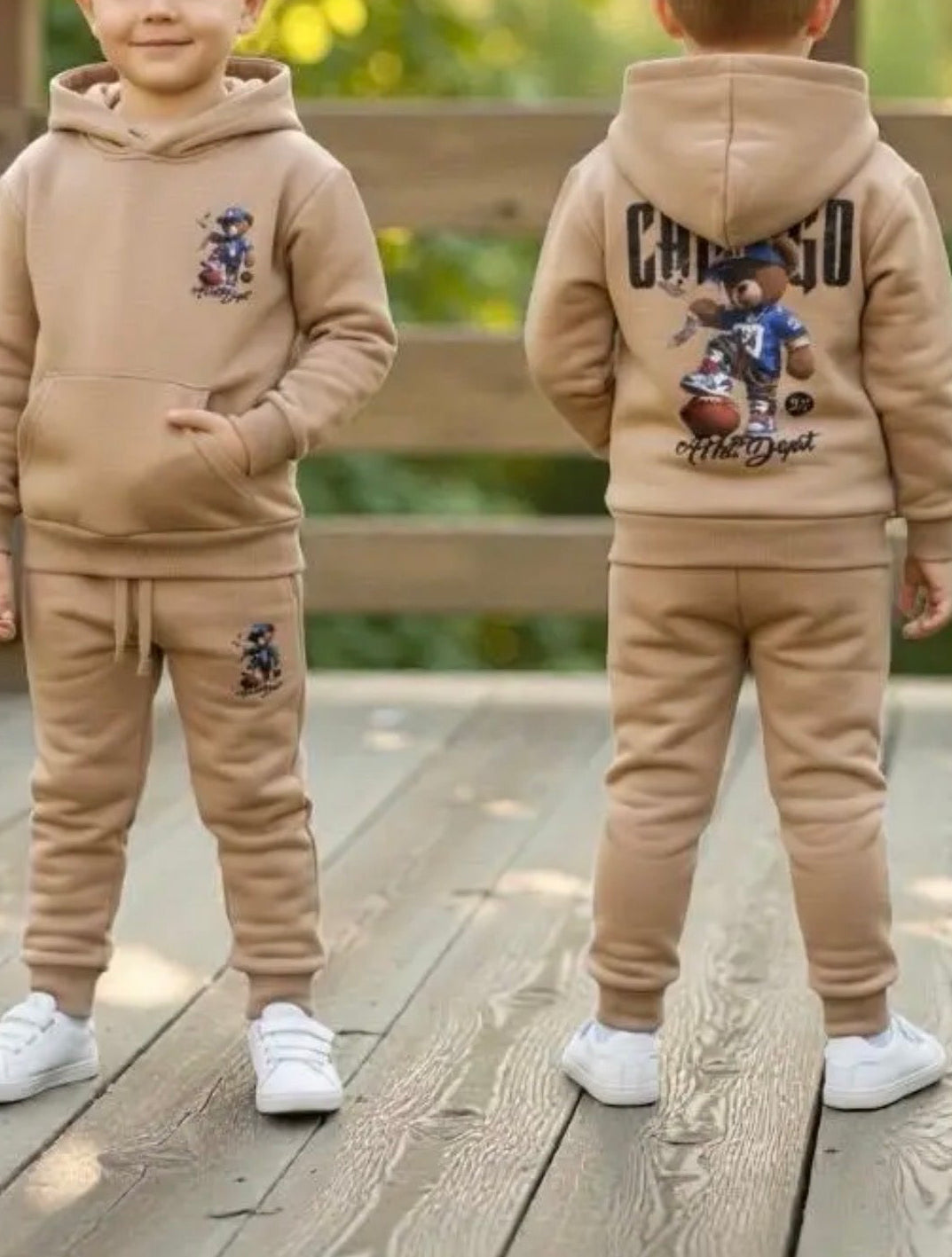 Ensemble jogging Beige