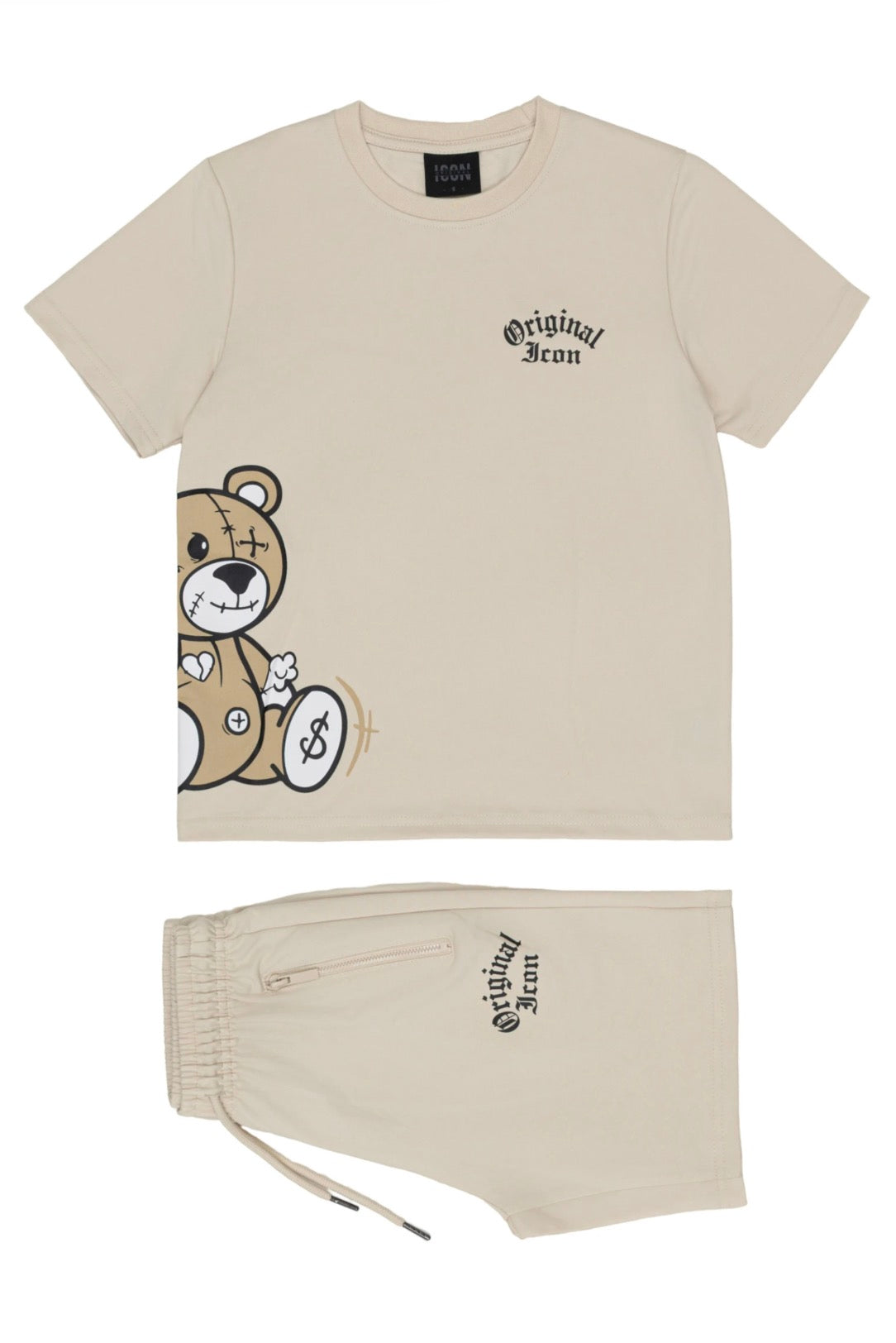 Ensemble ourson beige
