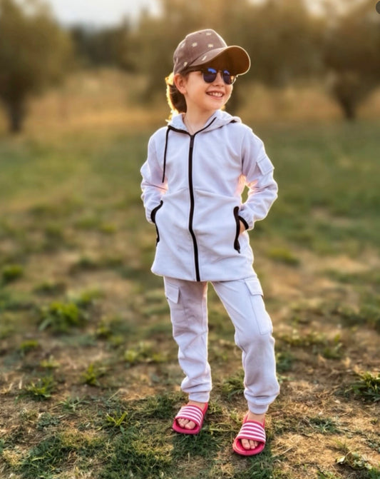 Ensemble jogging lilas