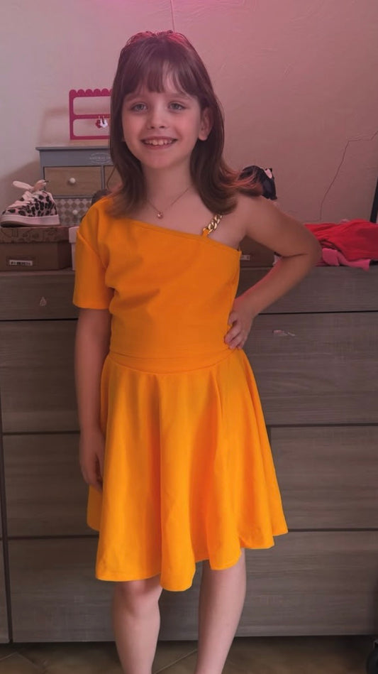 Ensemble jupe orange